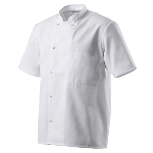 La veste de cuisine mixte blanche à manches courtes - Robur
