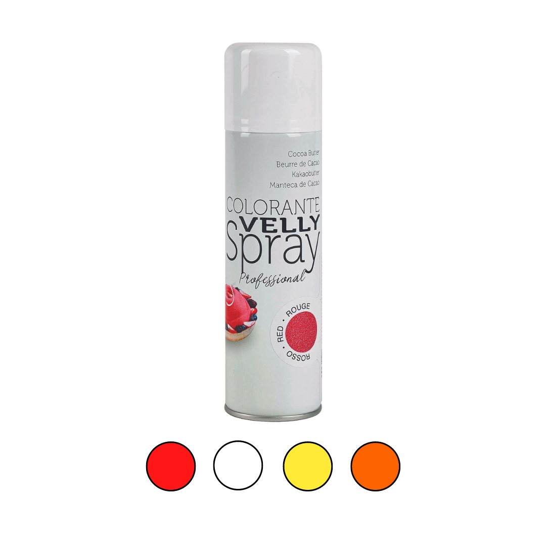 Spray alimentaire colorant effet velours 250 ml HFE13473 : Mauvertex