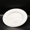 L'assiette plate blanche en porcelaine LLAFRANC 27 cm - Lot de 6