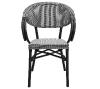 Le fauteuil de terrasse noir et blanc Bastille