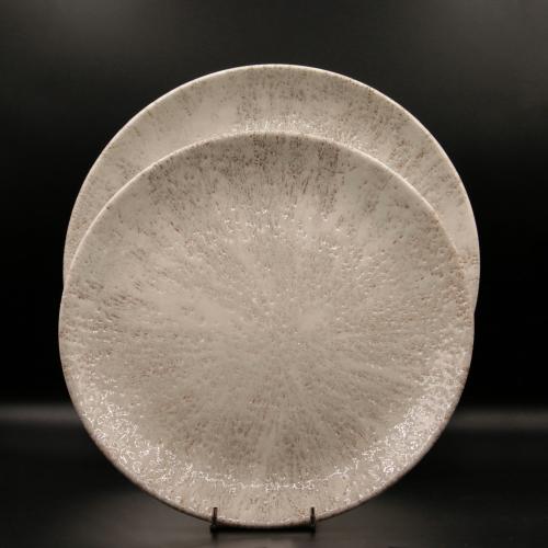 Assiette plate Stone Agate Grey 26 cm