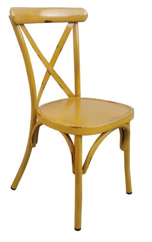 La chaise d'intérieur Cross jaune